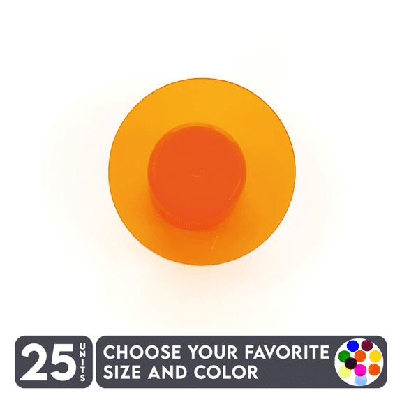 25 Units Acrylic Circle Blanks 1/8" Thick – Tranlucent Colors – (Size 2.5") Made in USA