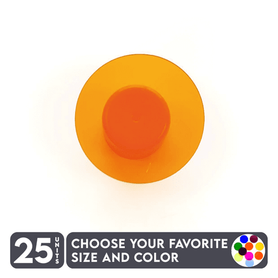25 Units Acrylic Circle Blanks 1/8" Thick – Tranlucent Colors – (Size 2") Made in USA