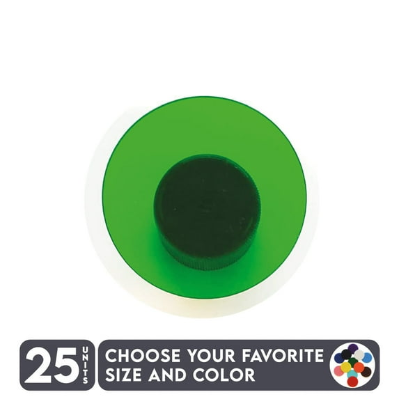 25 Units Acrylic Circle Blanks 1/8" Thick – Tranlucent Colors – (Size 3") Made in USA