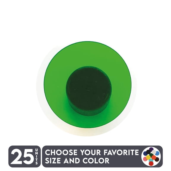 25 Units Acrylic Circle Blanks 1/8" Thick - Tranlucent Colors - (Size 4.5") Made in USA