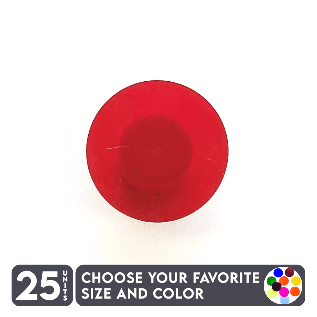 25 Units Acrylic Circle Blanks 1/8" Thick - Tranlucent Colors - (Size 6 ...