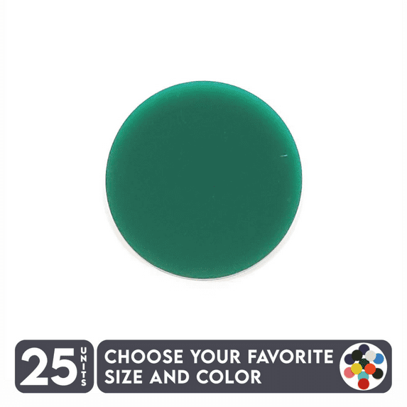 25 Units Acrylic Circle Blanks 1/8" Thick - Clear or Solid Color - (Size 4.5") Made in USA