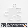 thumbnail image 1 of 25 Units Acrylic Keychains Autism Symbol 1/8" Thick – Clear or Solid Color – (Size 2.5") Made in USA, 1 of 5