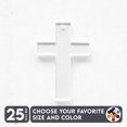 thumbnail image 1 of 25 Units Acrylic Keychains Cross 1/8" Thick – Clear or Solid Color – (Size 3") Made in USA, 1 of 5