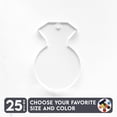 thumbnail image 1 of 25 Units Acrylic Keychains Diamond 1/8" Thick – Clear or Solid Color – (Size 3") Made in USA, 1 of 5