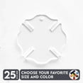 thumbnail image 1 of 25 Units Acrylic Keychains Firefighter Symbol 1/8" Thick – Clear or Solid Color – (Size 2.5") Made in USA, 1 of 4