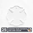 thumbnail image 1 of 25 Units Acrylic Keychains Firefighter Symbol 1/8" Thick – Clear or Solid Color – (Size 3") Made in USA, 1 of 4