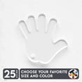 thumbnail image 1 of 25 Units Acrylic Keychains Hand 1/8" Thick – Clear or Solid Color – (Size 2.5") Made in USA, 1 of 5