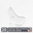 thumbnail image 1 of 25 Units Acrylic Keychains High Heels 1/8" Thick – Clear or Solid Color – (Size 3") Made in USA, 1 of 5