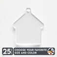 thumbnail image 1 of 25 Units Acrylic Keychains Home 1/8" Thick – Clear or Solid Color – (Size 2.5") Made in USA, 1 of 5