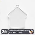thumbnail image 1 of 25 Units Acrylic Keychains Home 1/8" Thick – Clear or Solid Color – (Size 2.5") Made in USA, 1 of 5