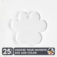 thumbnail image 1 of 25 Units Acrylic Keychains Paw Print 1/8" Thick – Clear or Solid Color – (Size 2.5") Made in USA, 1 of 5