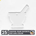 thumbnail image 1 of 25 Units Acrylic Keychains Pesto Mortar 1/8" Thick – Clear or Solid Color – (Size 3") Made in USA, 1 of 5