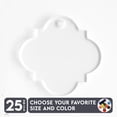 thumbnail image 1 of 25 Units Acrylic Keychains Quatrefoil 1/8" Thick – Clear or Solid Color – (Size 2.5") Made in USA, 1 of 5