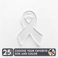 thumbnail image 1 of 25 Units Acrylic Keychains Ribbon Symbol 1/8" Thick – Clear or Solid Color – (Size 2.5") Made in USA, 1 of 5