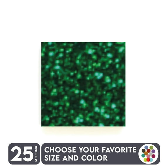 25 Units Acrylic Square Blanks , 1/8" Thick - Glitter Colors - (Size 10") Made in USA