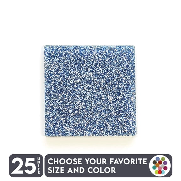 25 Units Acrylic Square Blanks , 1/8" Thick - Glitter Colors - (Size 8") Made in USA