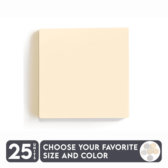 25 Units Acrylic Square Blanks 1/8" Thick – Pastel Colors – (Size 1.5") Made in USA