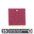 thumbnail image 1 of 25 Units Acrylic Square Blanks with Hole 1/8" Thick – Glitter Colors – (Size 3.5") Made in USA, 1 of 3