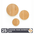 thumbnail image 1 of 25 Units Wood Circle 3/16" Thick - Wood Color - (Size 8") Made in USA, 1 of 1