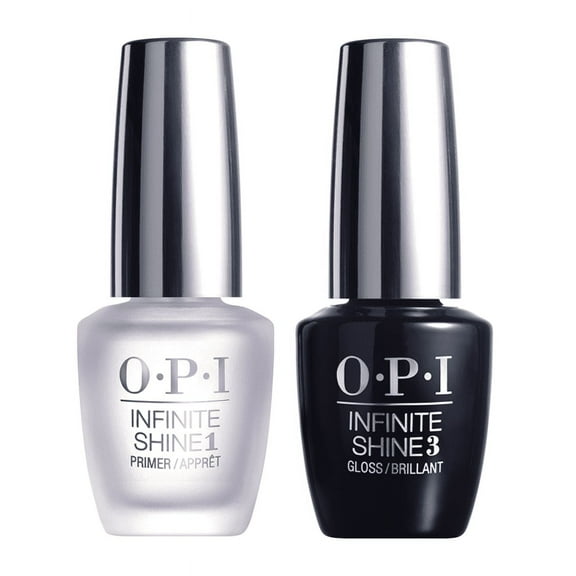 ($25 Value) OPI Infinite Shine Gel Effects Nail Polish, Primer & Gloss Prostay Duo Pack, 0.5 Oz