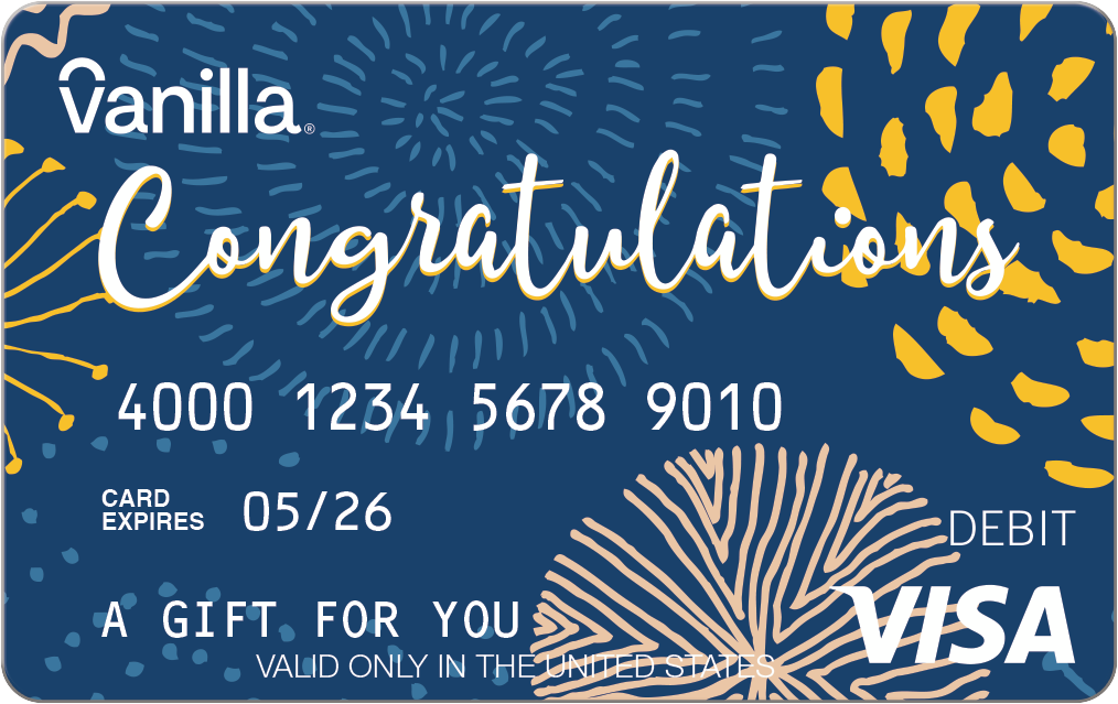 $25 Vanilla® Visa® Congratulations eGift Card (plus $3.44 Purchase Fee) - image 1 of 1