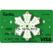 $25 Vanilla Visa Green Snowflake eGift Card (plus $3.44 Purchase Fee)