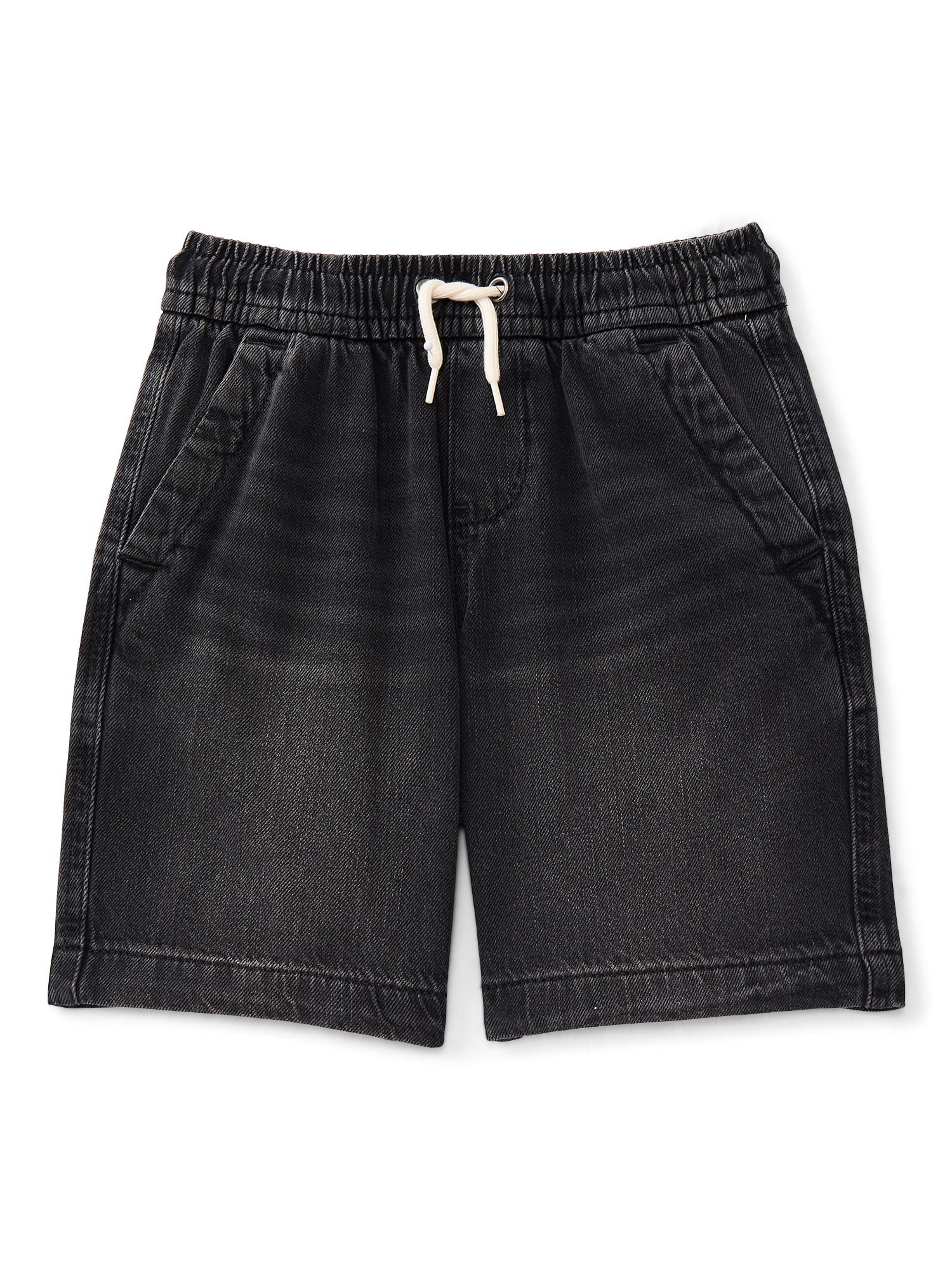 Wonder Nation Boys' Pull On Denim Shorts, Sizes 4-16 & Husky
