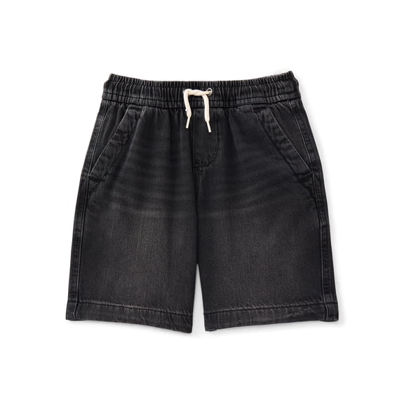 Wonder Nation Boys' Pull On Denim Shorts, Sizes 4-16 & Husky