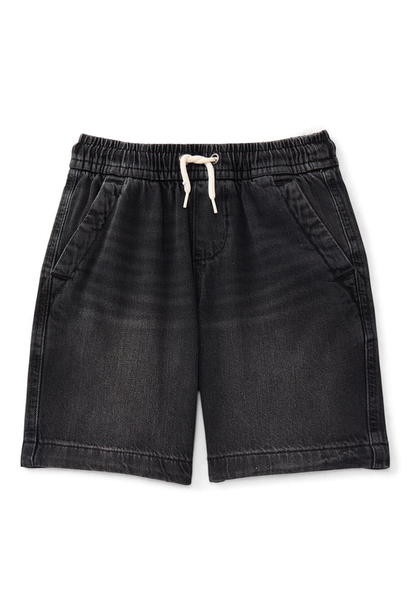 Boys' Pull On Denim Shorts, Sizes 4-16 & Husky