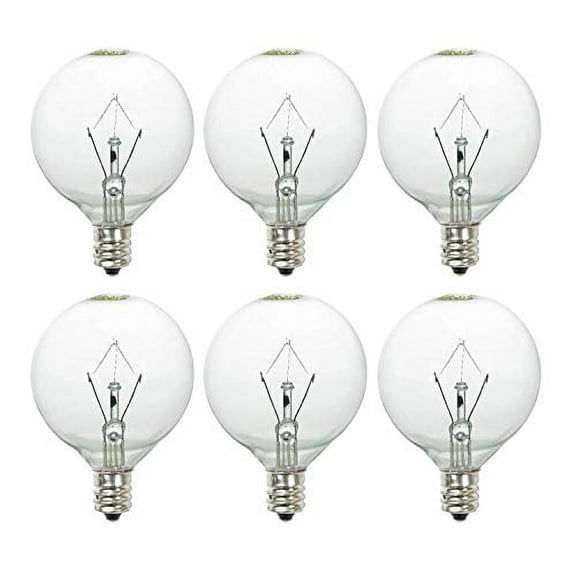 25 Watt Scentsy Bulb, Wax Melt Warmer Light Bulb for Full-Size Scentsy Warmers & Candle Wax Melt Warmer,6 Pack Scentsy Warmer Bulbs,Extra Long Life