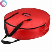 30" Instant-Access Wreath Vault | Heavy-Duty Black Holiday Storage Bag