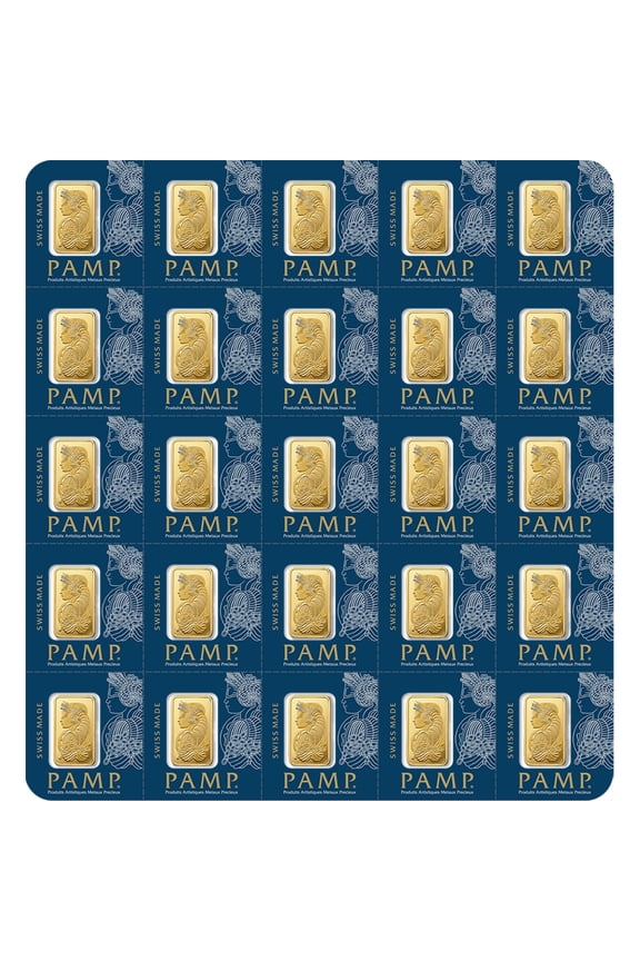 25 X 1 Gram Divisible PAMP Suisse MULTIGRAM Gold Bar