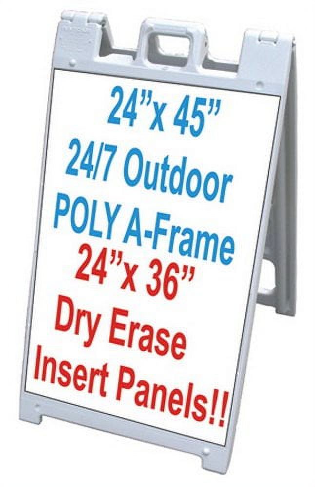 25" X 45" Plasticade/Signicade Sidewalk Sandwich Board AFrame Sign W