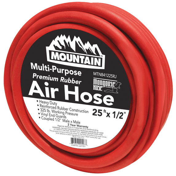 25'X1/2" RUBBER HOSE