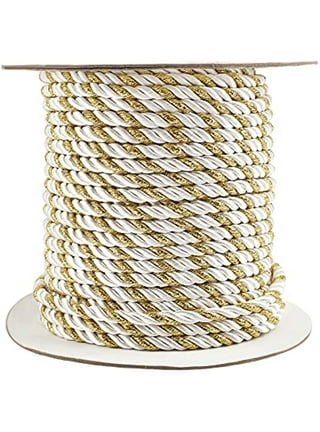 Twisted Rope Trim Thread 5mm Twisted Cord 59 Feet Decorative Rope Twisted  Silk Ropes Satin Shiny Cord for School Project Home Decors Curtain Tieback