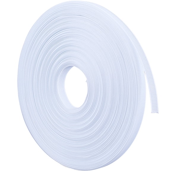 25 Yard Polyester Boning Horsehair Braid Crinoline for Sewing Wedding Dress Dance Formal Dress Accessories Skirt Gown White 10x1mm