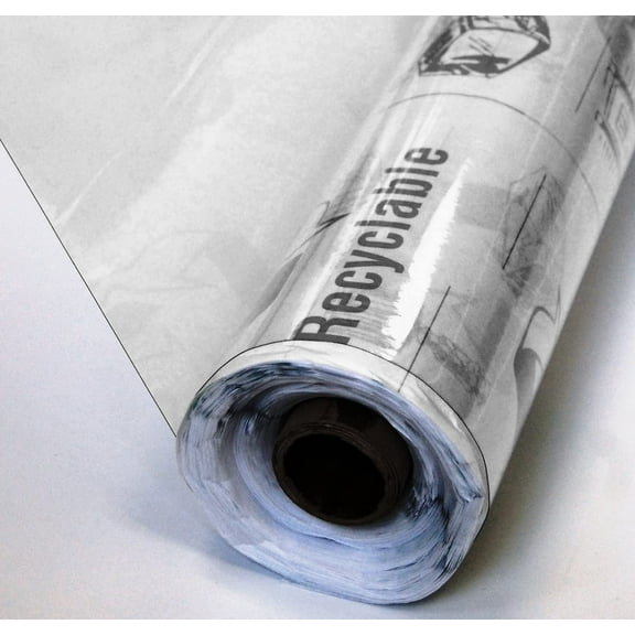 25 Yard Roll of Premium Super Clear All Purpose Recyclable Vinyl - 4 Gauge