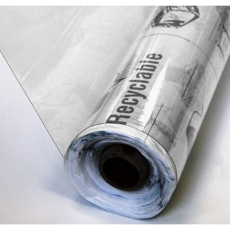 25 Yard Roll of Super Clear All Purpose Recyclable Vinyl - 4 Gauge 25 Yards x 54 Inches