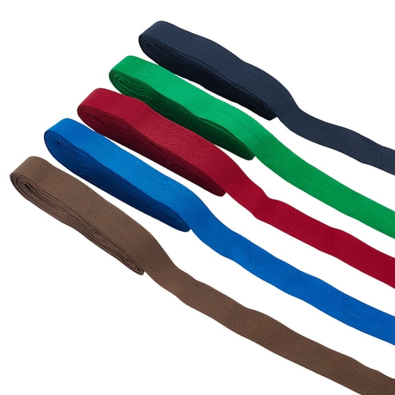 25 Yards 0.79 Inch Mixed Color Edging Elastic Band High Elasticity Flat Folding Nylon Stretch Trim Elastics Ribbon Bands DIY