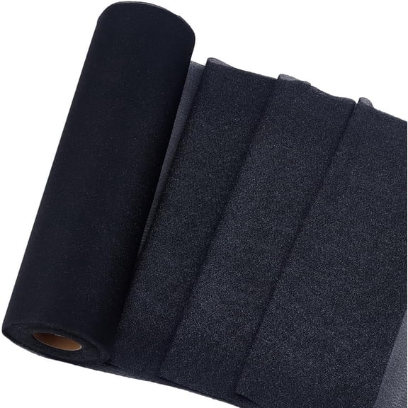 25 Yards 11.8 Inch Black Embroidery Stitch Cove Soft & Cozy Embroidery Stabilizer Backing Solid Printed and Novelty Fabrics