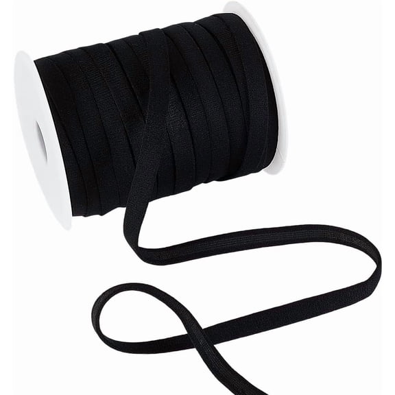25 Yards Black Corset Boning Casing 3/8inch Underwire Replacement Bra Cover Band Ribbon Nylon Bra Plush Back Casing for Sewing Accessories DIY Wedding Handmade Clothing for making