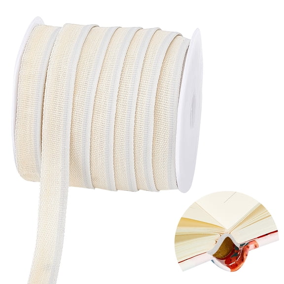 25 Yards Book Binding Headbands Endbands 1/2 Inch/14mm Flat Book Binding Ribbon Bookmaking Headbands