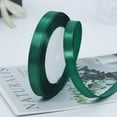 thumbnail image 1 of 25 Yards Green Ribbon 3/8 Inch Thin Green Satin Ribbon Craft Fabric Ribbon for Hair Bow Making Gift Wrapping Floral Bouquet Wedding Party Christmas Decorations, 1 of 6