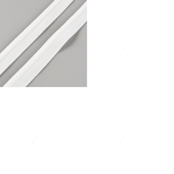 25 Yards Polyester Piping Trimming Lip Cord Piping Trim with Welting Cord for Upholstery White 1/2 inch(12mm)