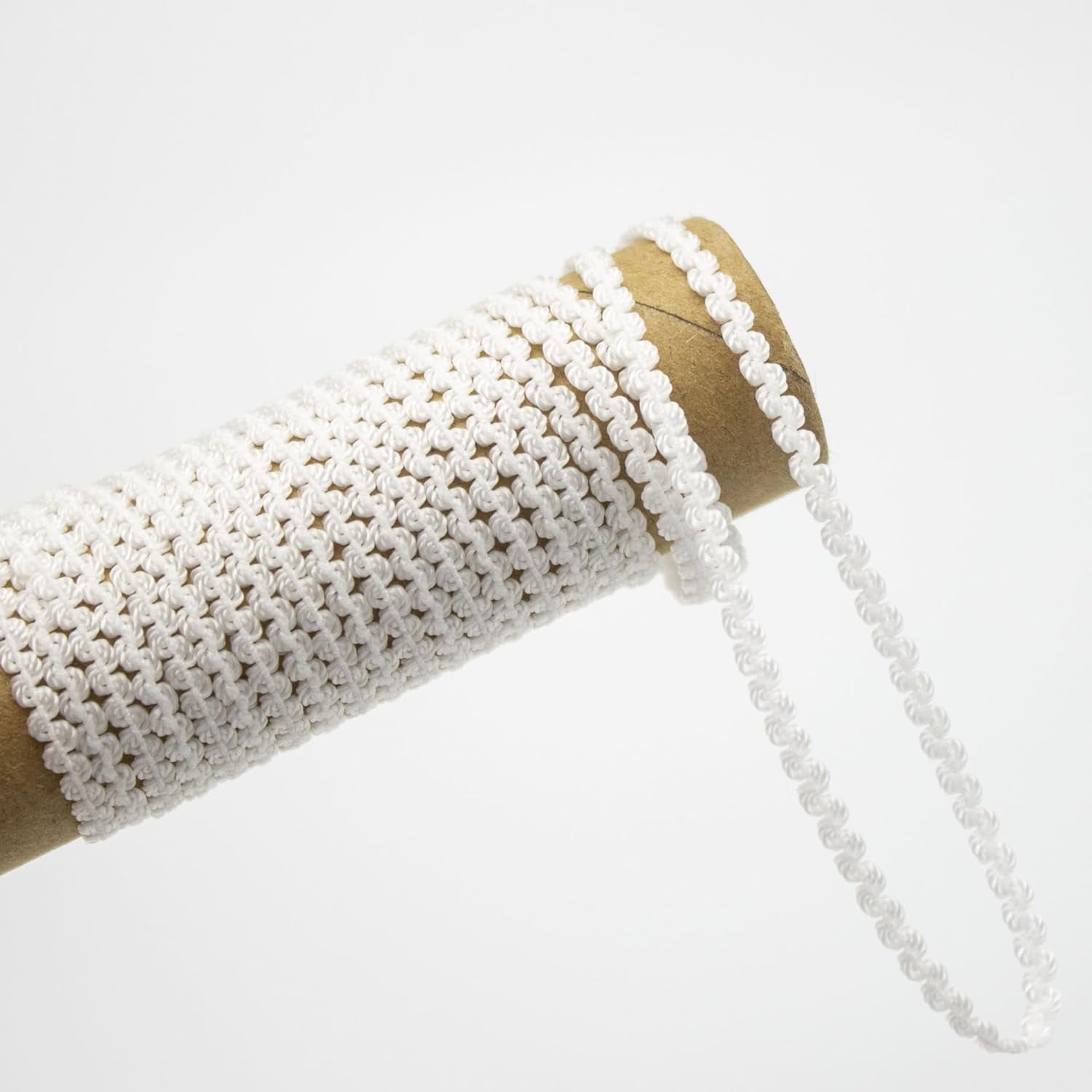Rick Ribborn 25 Yards Sewing Rick Rack Trim White Lace Wave Ribbon 3mm RIC Rac ...