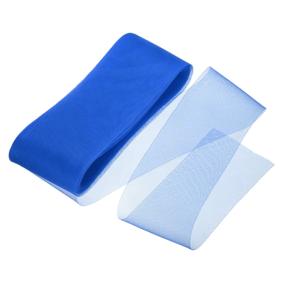 25 Yards Stiff Horsehair Braid 4 Inch Wide for Polyester Boning Sewing Wedding Dress Dance Formal Dress Accessories, Sky Blue