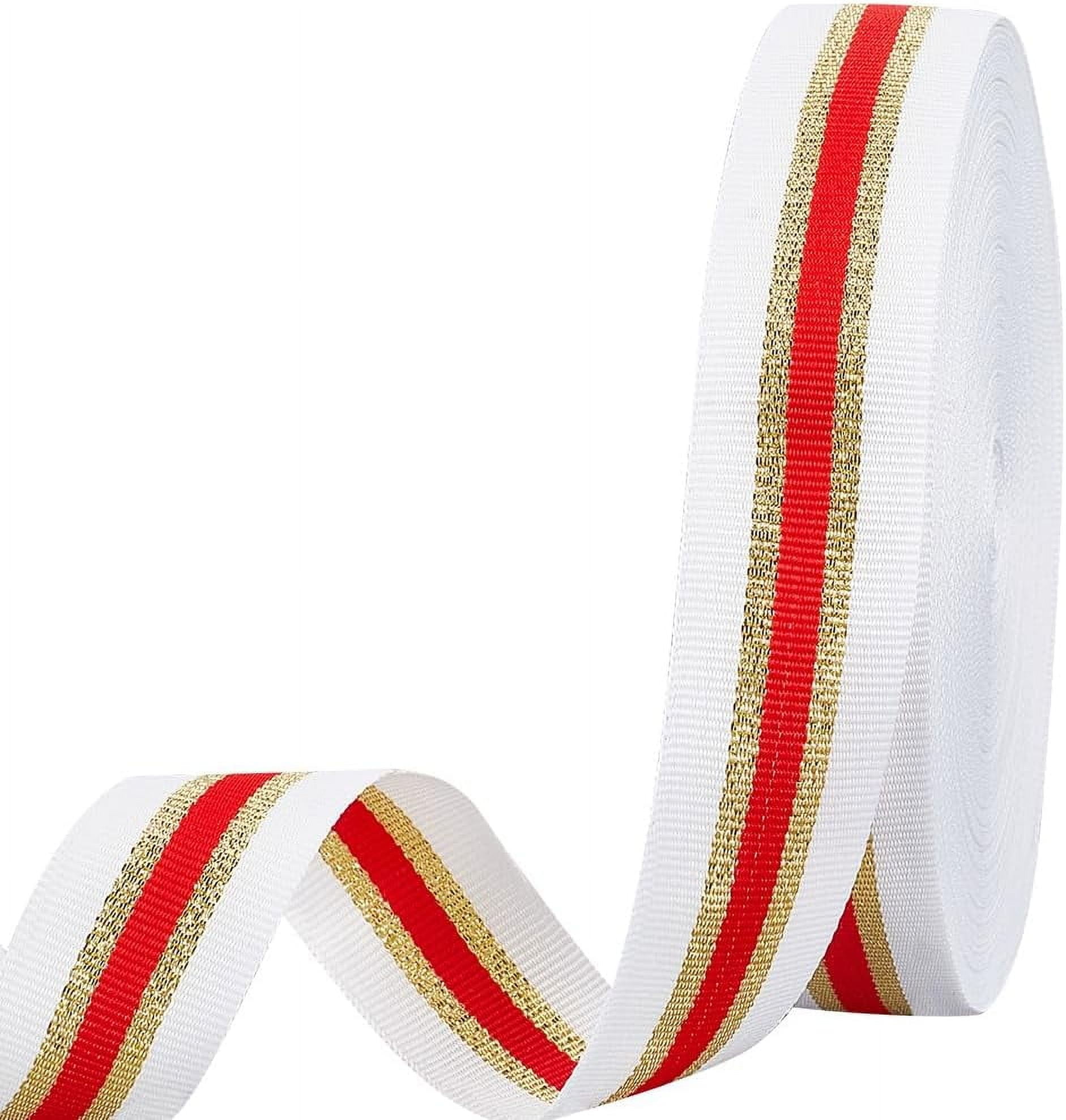 25 Yards Sparkle Polyester Glitter Ribbon Stripe Ribbon Clothes ...
