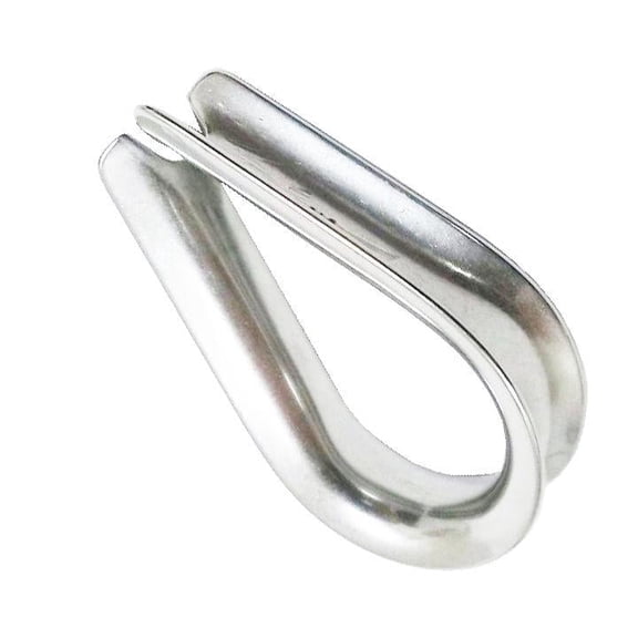 25 ea Galvanized Wire Rope Thimbles, Heavy Duty 1/4"