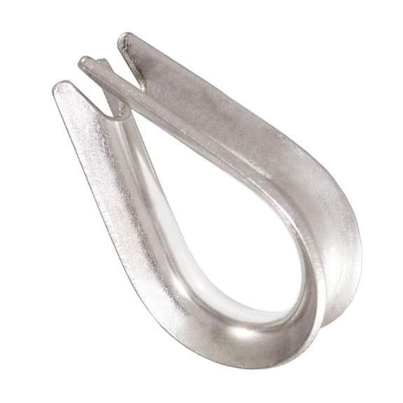 25 ea Galvanized Wire Rope Thimbles, Heavy Duty 5/16"